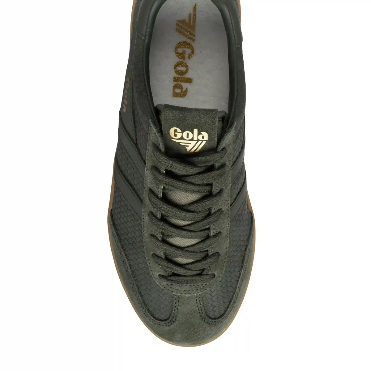 Gola Classics Men's Cyclone Marque Sneakers - Dark Khaki/Gum