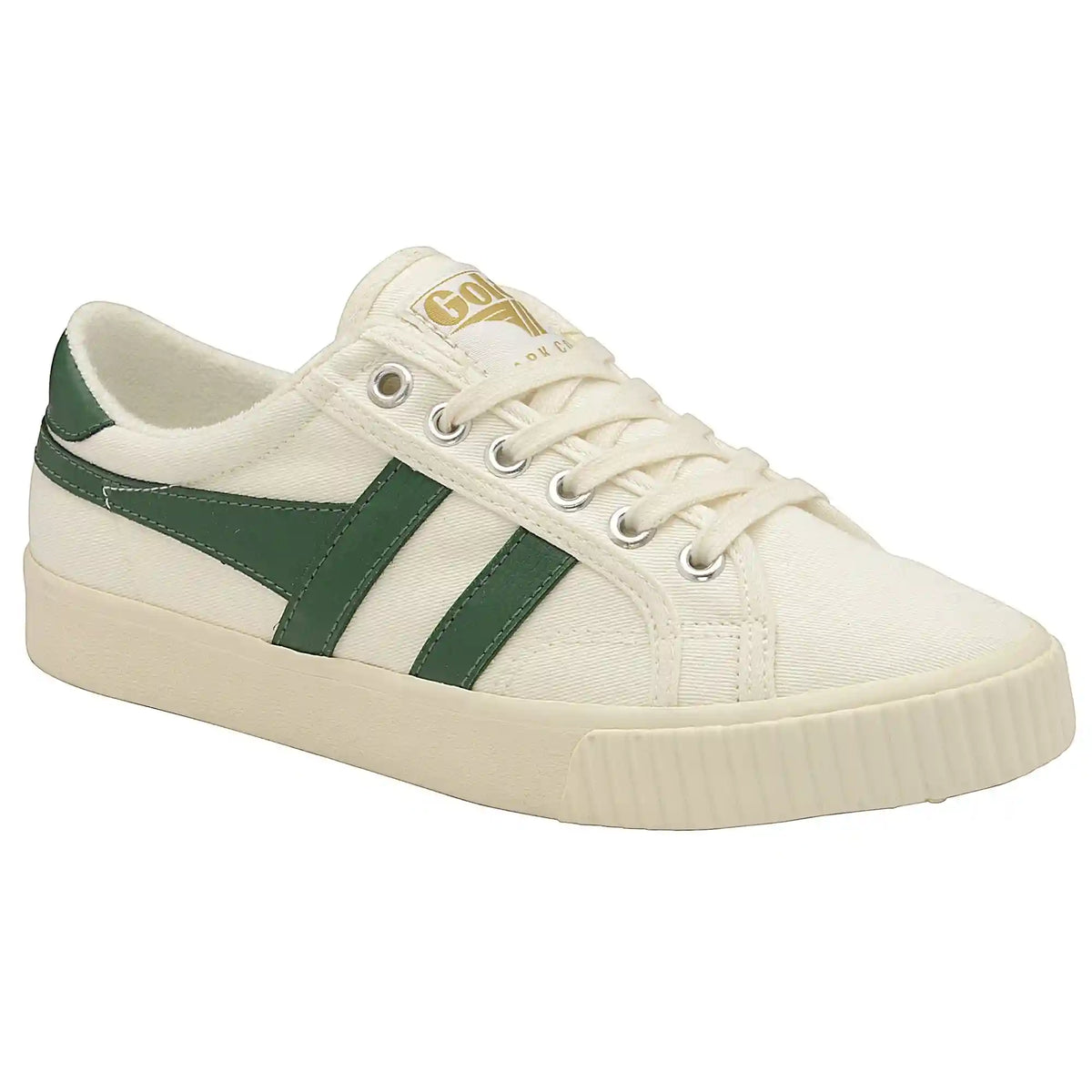 Vegan Gola Classics Women's Tennis Mark Cox Sneakers - Off White/Dark Green