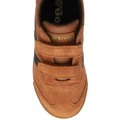 Gola Classics Kids' Harrier Strap Sneakers - Moody Orange/Black/Grey
