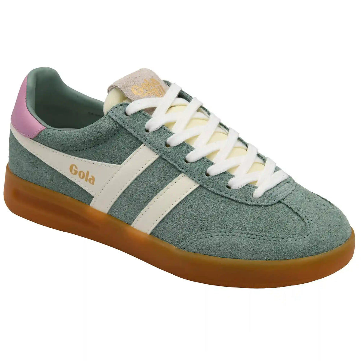 Gola Classics Women's Cyclone Sneakers - Green Mist/Off White/Candy/Gum