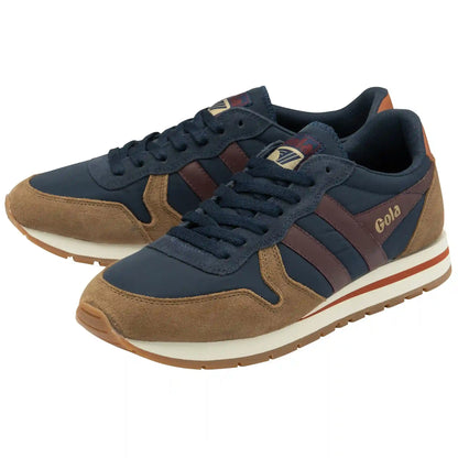 Gola Classics Men's Daytona Chute Sneakers - Navy/Tobacco/Burgundy