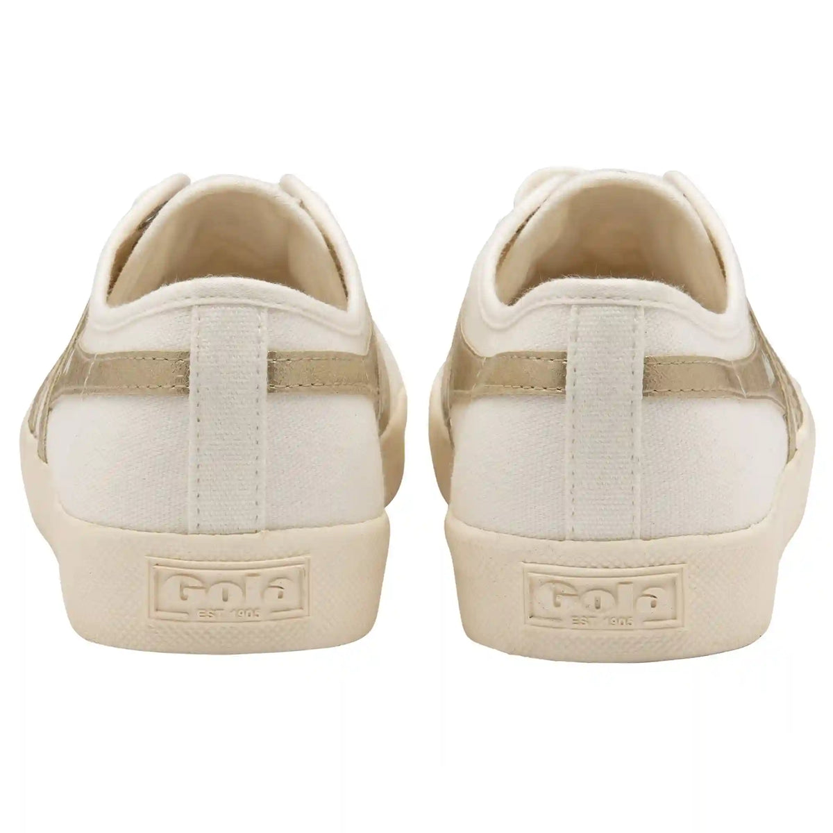 Vegan Gola Classics Women's Coaster Flame - Off White/Gold
