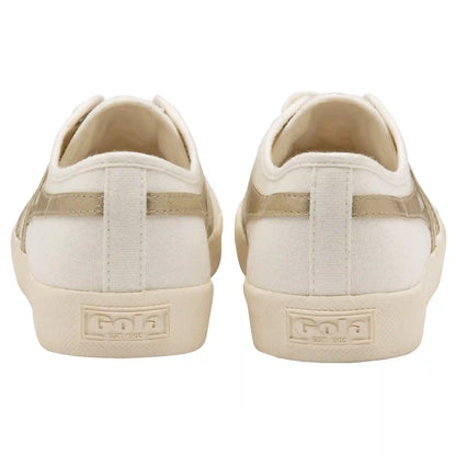 Vegan Gola Classics Women's Coaster Flame - Off White/Gold