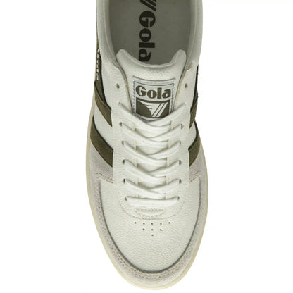 Gola Classics Men's Grandslam Trident Sneakers - White/Khaki/Burgundy