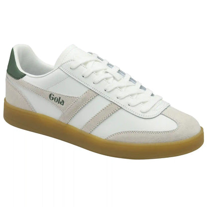 Gola Classics Men's Viper Leather Sneakers - White/White/Evergreen/Gum