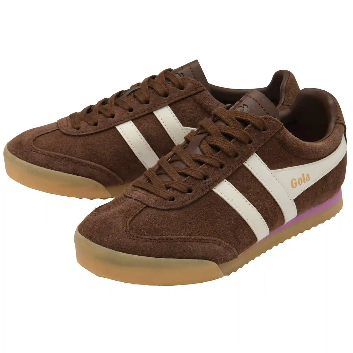 Gola Classics Women's Apollo Sneakers - Dark Brown/Off White/Dusty Rose/Gum
