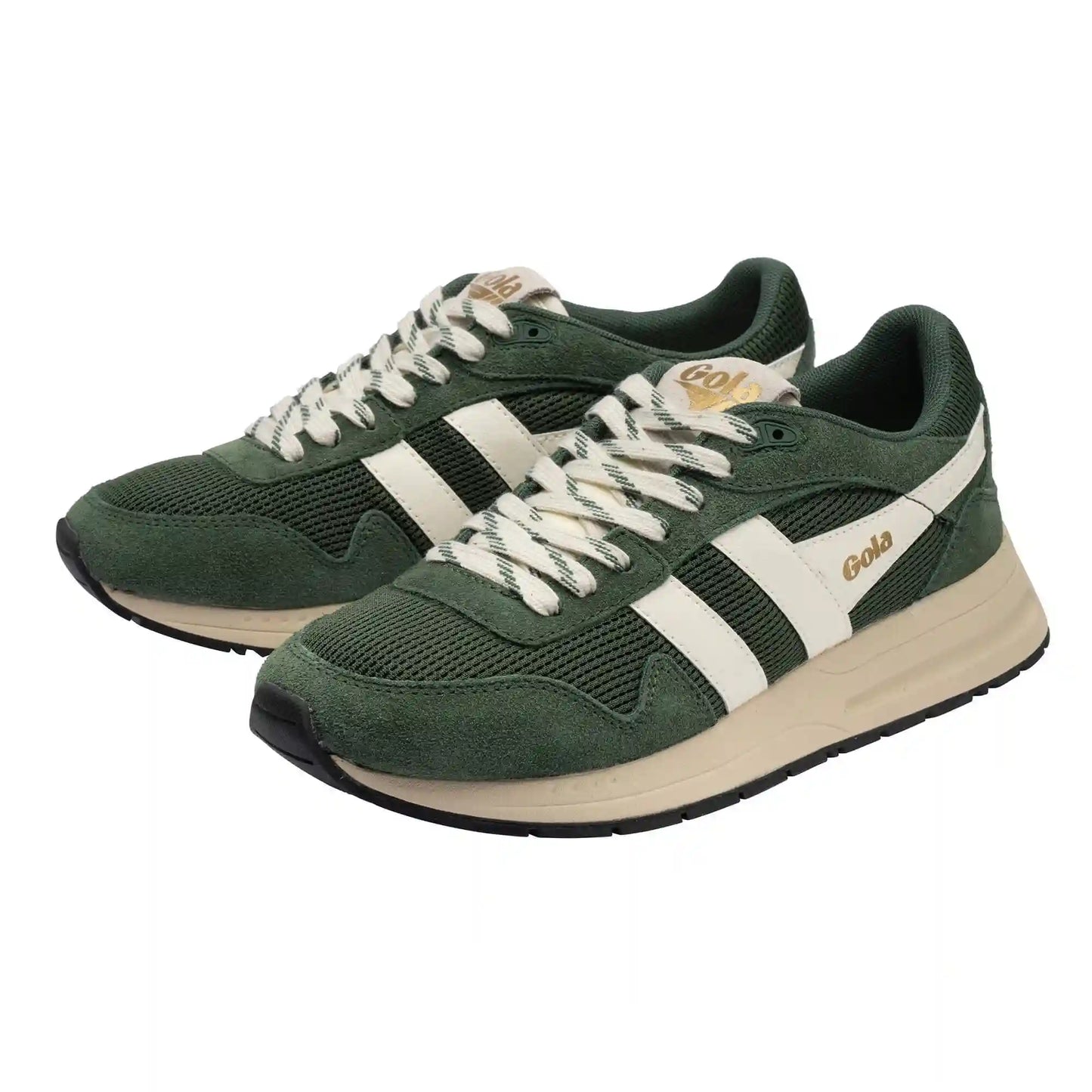 Gola Classics Women's Delta Sneakers - Evergreen/Off White