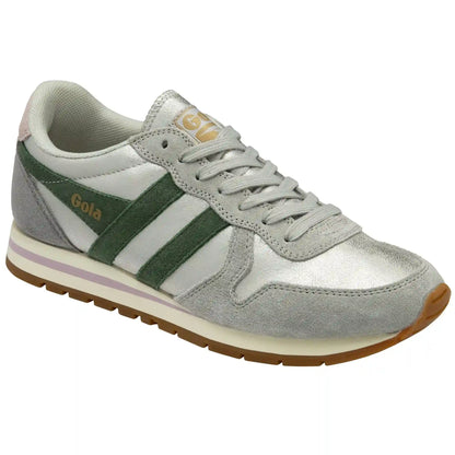 Gola Classics Women's Daytona Blaze Sneakers - Silver/Evergreen/Chalk Pink