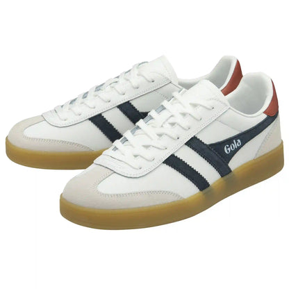 Gola Classics Men's Viper Leather Sneakers - White/Navy/Rust/Gum