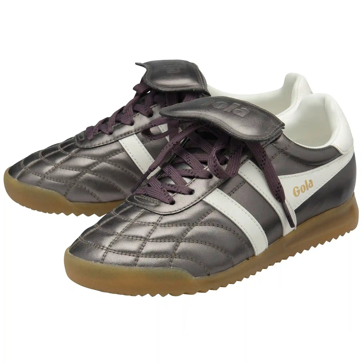 Gola Classics Women's Stadium '86 Sneakers - Pewter/Off White