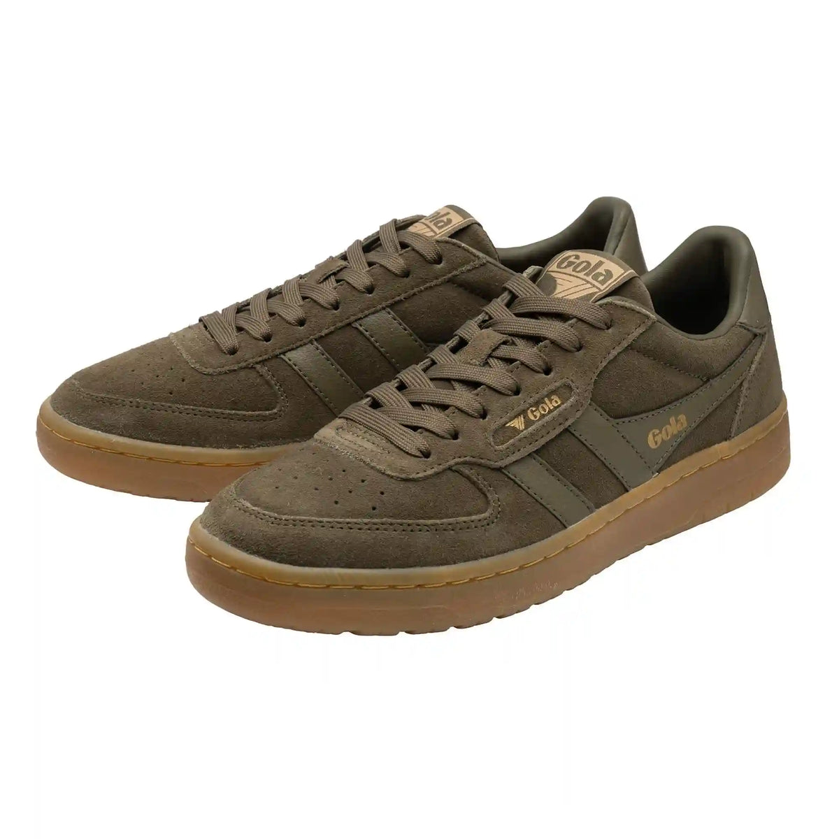 Gola Classics Women's Hawk Suede '86 Sneakers - Khaki/Gum