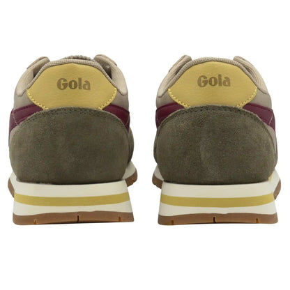 Gola Classics Women's Daytona Chute Sneakers - Bone/Khaki/Cerise