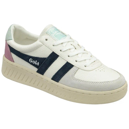 Gola Classics Women's Grandslam Trident Sneakers - White/Navy/Surf