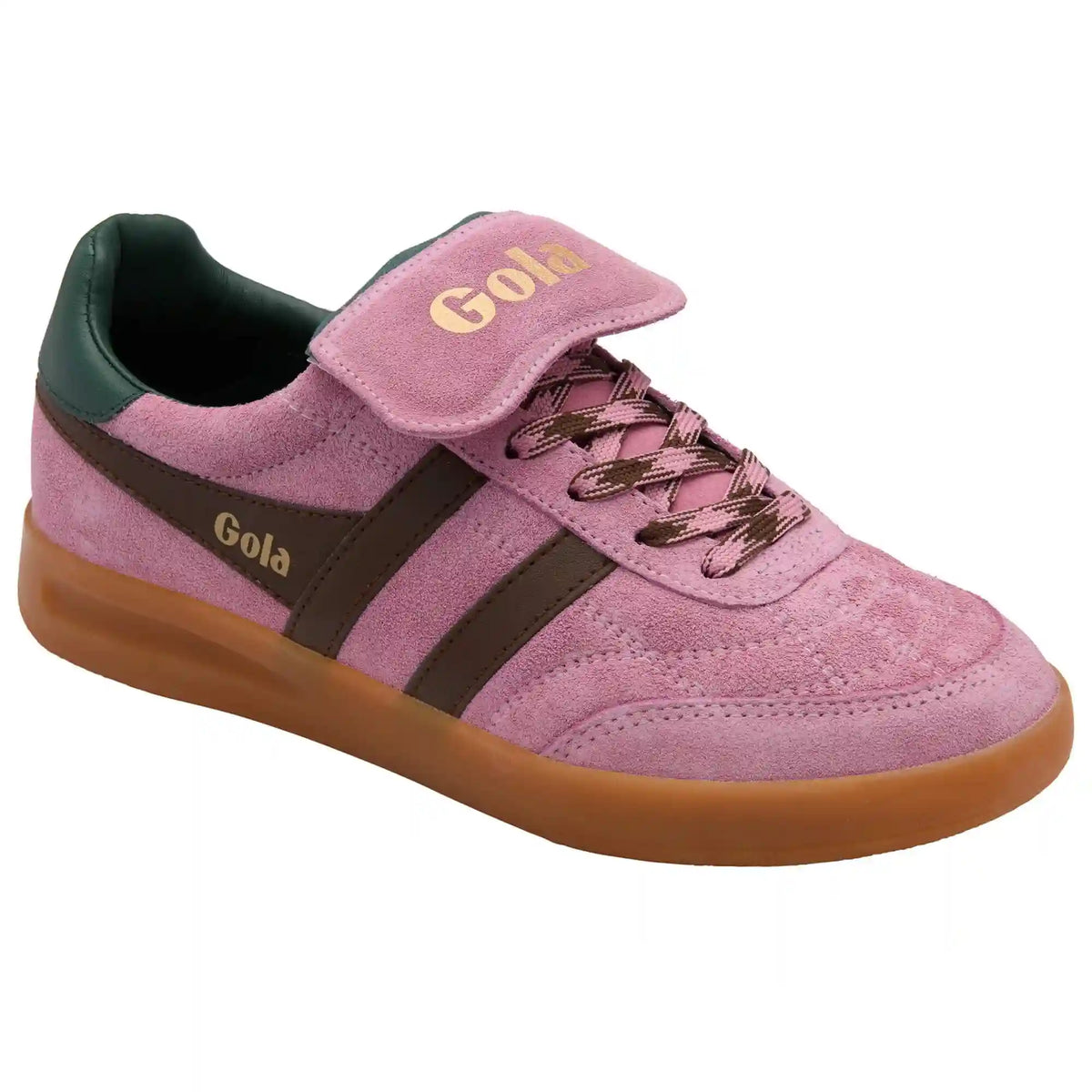 Gola Classics Women's Stadia '86 Sneakers - Candy/Dark Brown/Evergreen/Gum