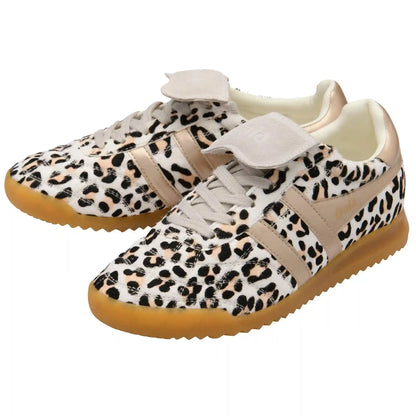 Gola Classics Women's Stadium '86 Sahara Sneakers - Snow Leopard/Gold