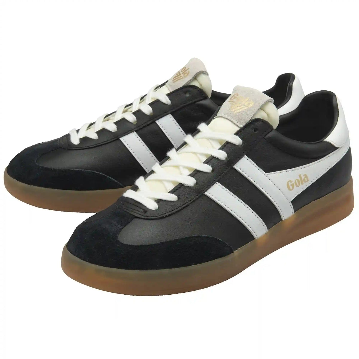 Gola Classics Men's Cyclone Leather Sneakers - Black/White/Gum