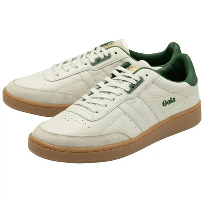 Gola Classics Men's Contact Leather Sneakers - Off White/Green/Gum