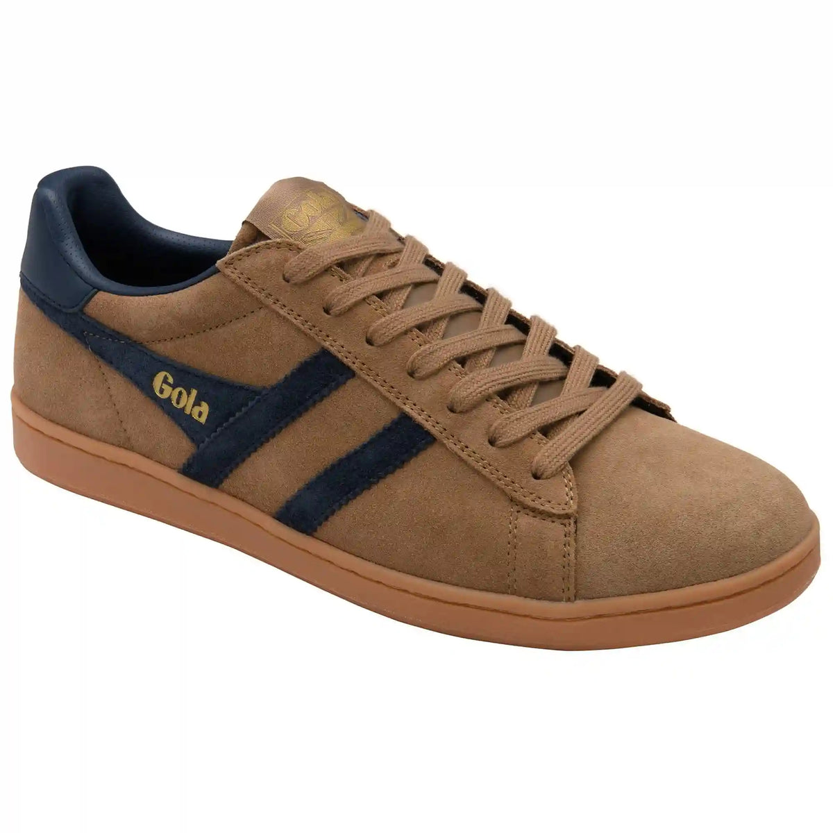 Gola Classics Men's Equipe II Suede Sneakers - Tobacco/Navy
