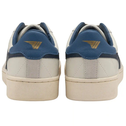 Gola Classics Men's Contact Leather Sneakers - Off White/Navy/Marine Blue