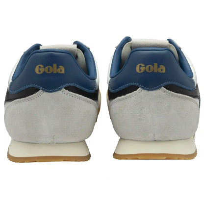 Gola Classics Men's Europa Leather Sneakers - White/Black/Marine Blue