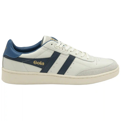 Gola Classics Men's Contact Leather Sneakers - Off White/Navy/Marine Blue