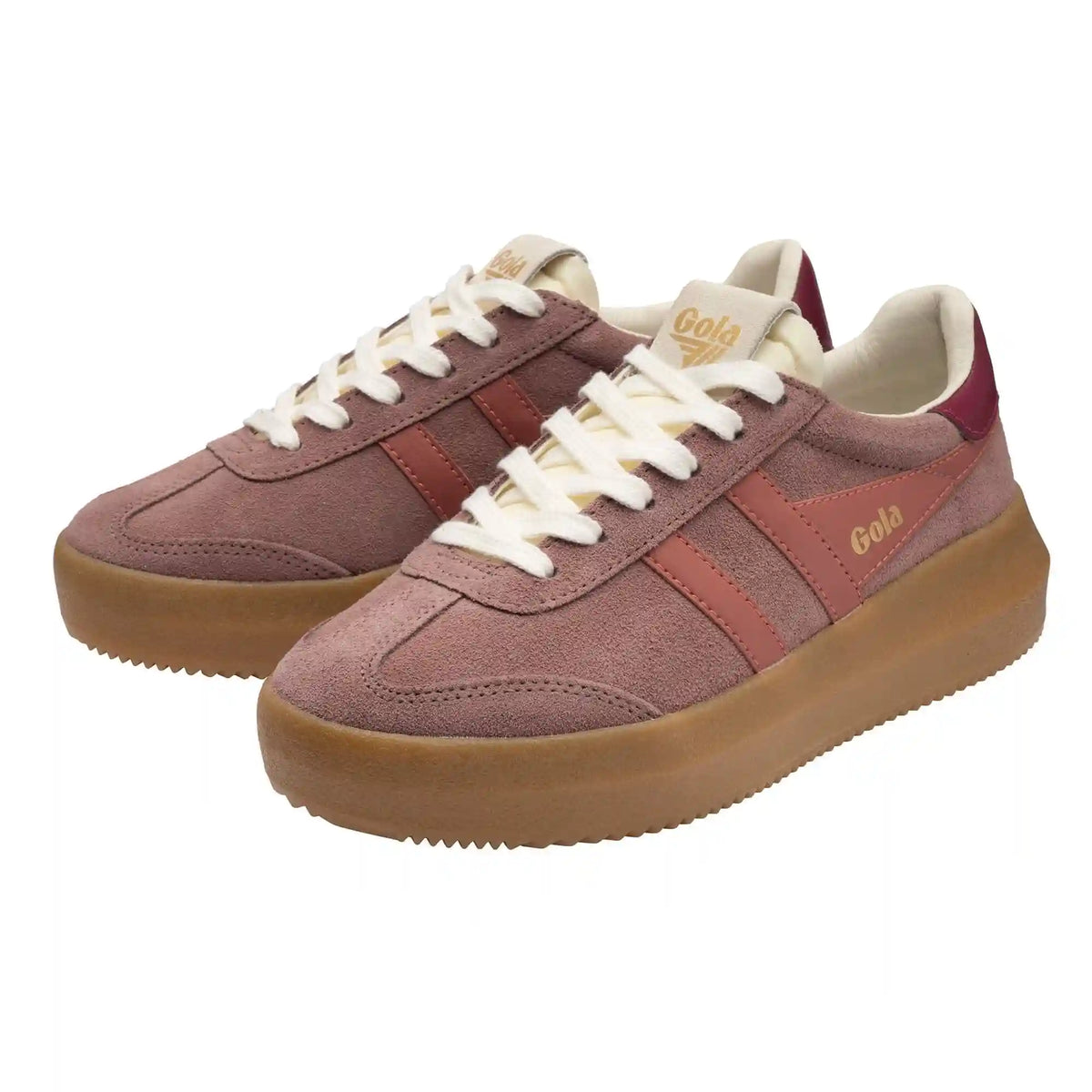 Gola Classics Women's Athena Sneakers - Brownrose/Clay/Cerise/Gum