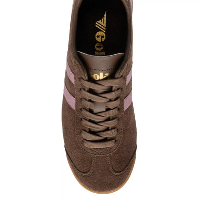 Gola Classics Women's Bullet Suede Sneakers - Dark Brown/Candy/Gum
