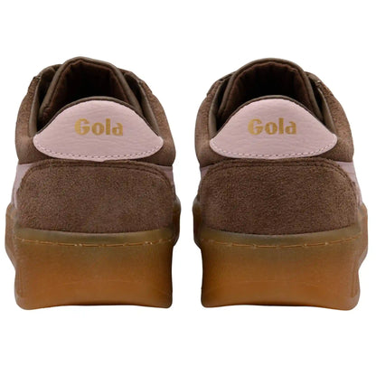 Gola Classics Women's Grandslam Suede Sneakers - Otter/Chalk Pink/Gum