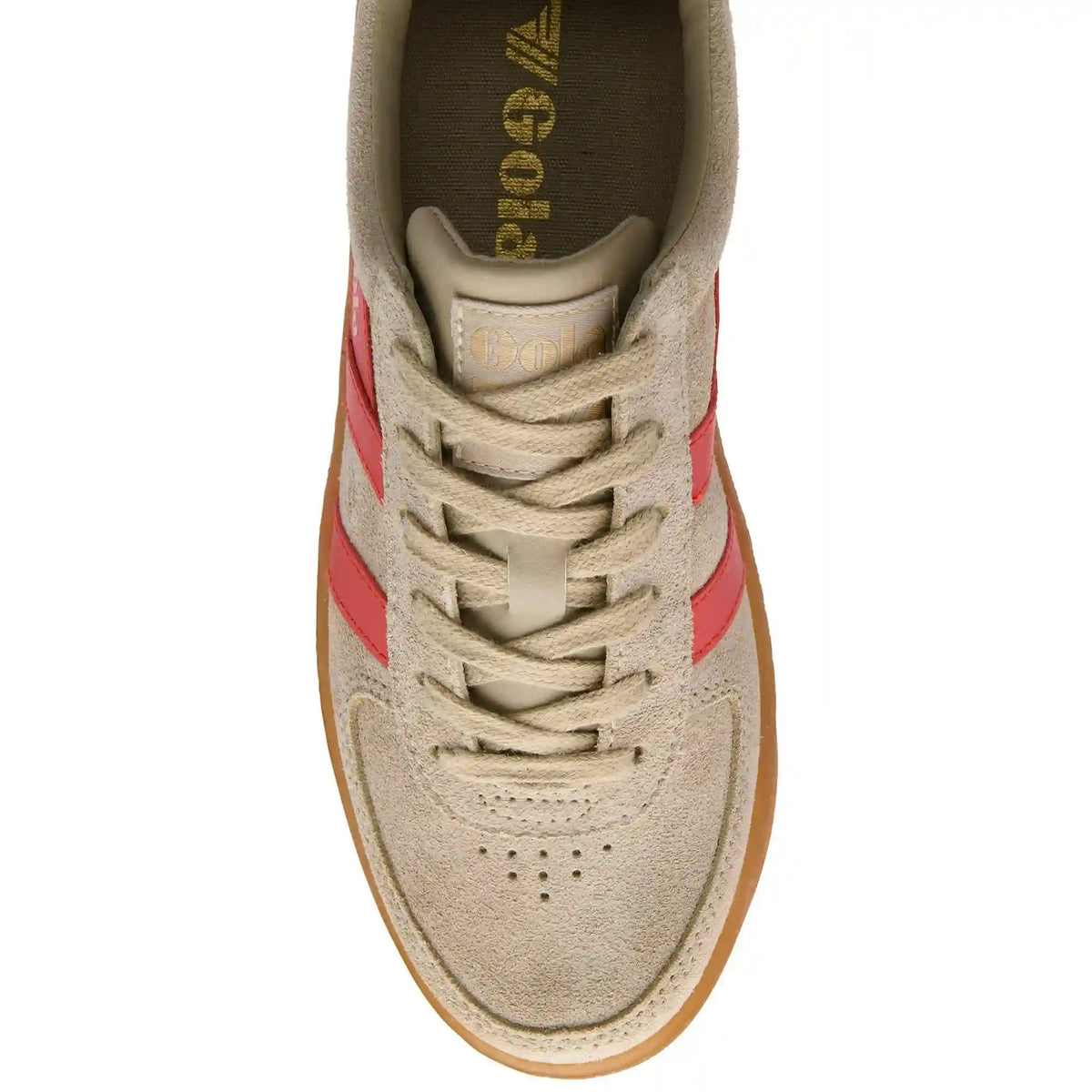 Gola Classics Women's Grandslam Suede Sneakers - Bone/Coral/Gum