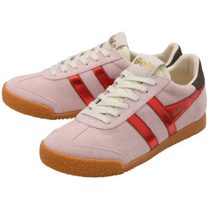 Gola Classics Women's Elan Glitz Sneakers - Rose/Red/Dark Brown