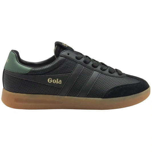 Gola Classics Men's Cyclone Leather '76 Sneakers - Black/Evergreen/Gum