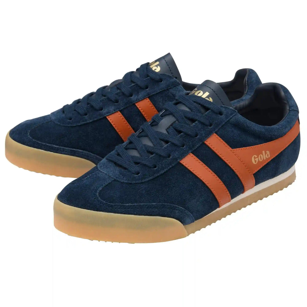 Gola Classics Men's Apollo Sneakers - Navy/Moody Orange/Gum