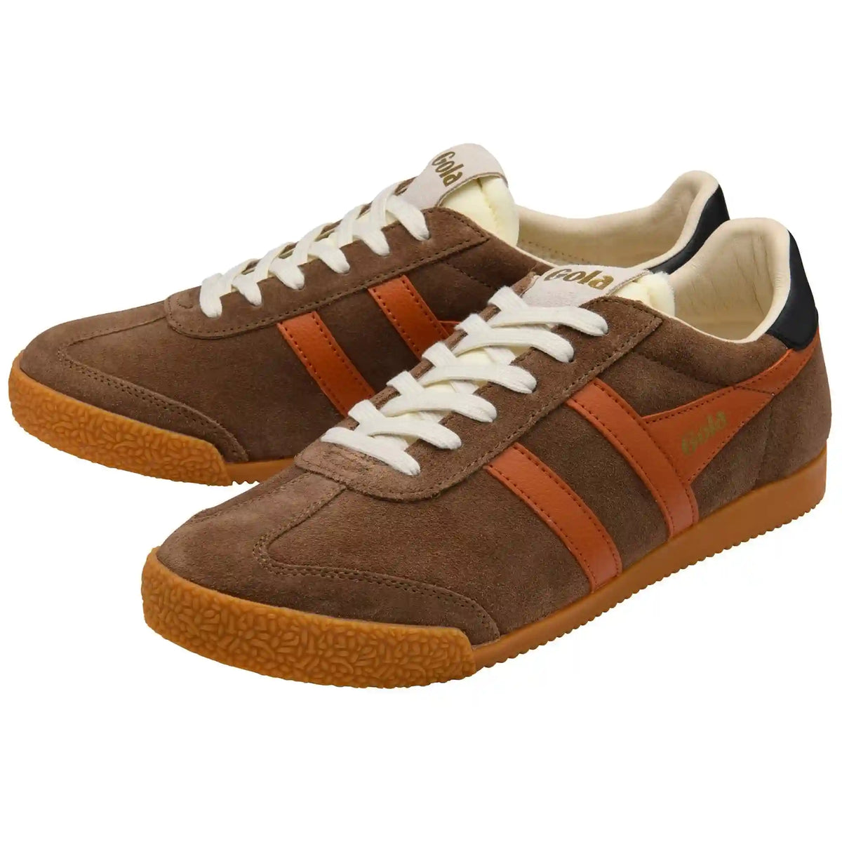 Gola Classics Men's Elan Sneakers - Otter/Moody Orange/Black