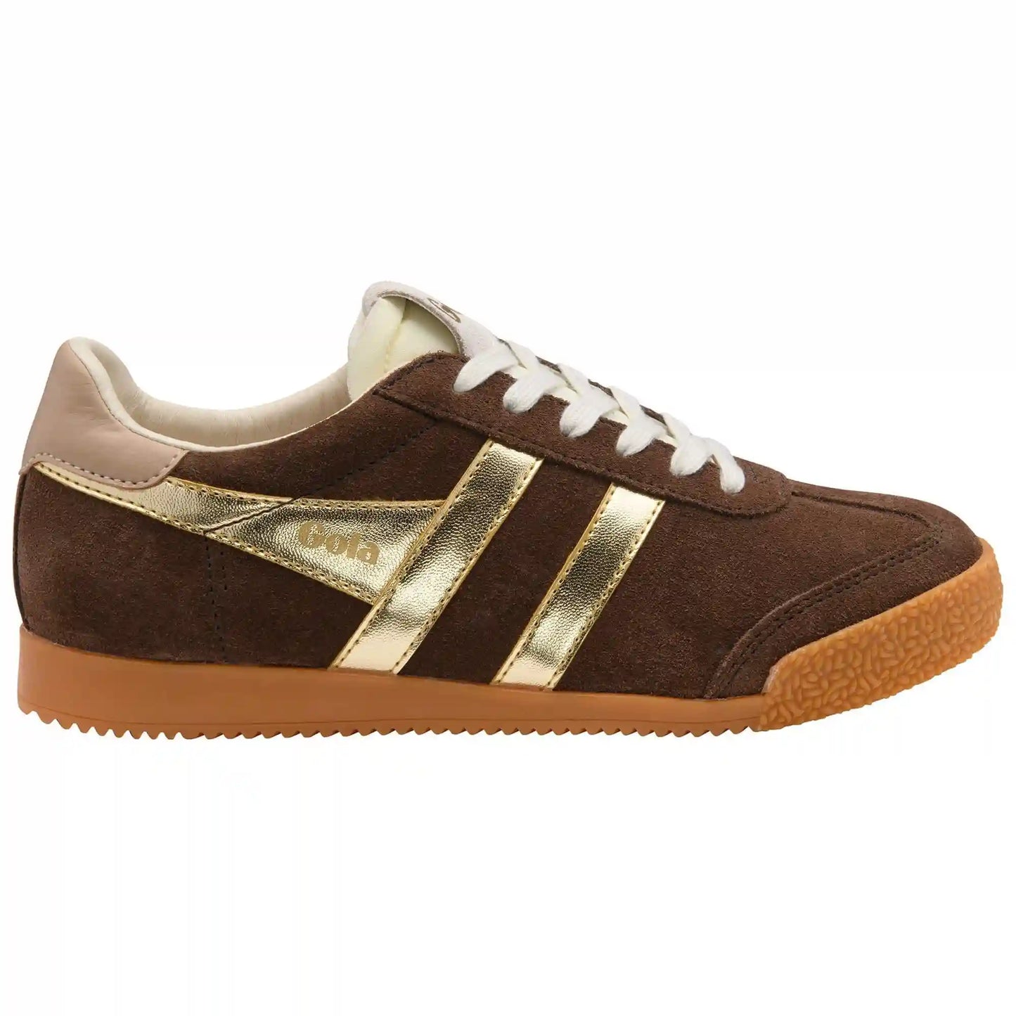 Gola Classics Women's Elan Glitz Sneakers - Dark Brown/Gold/Cameo