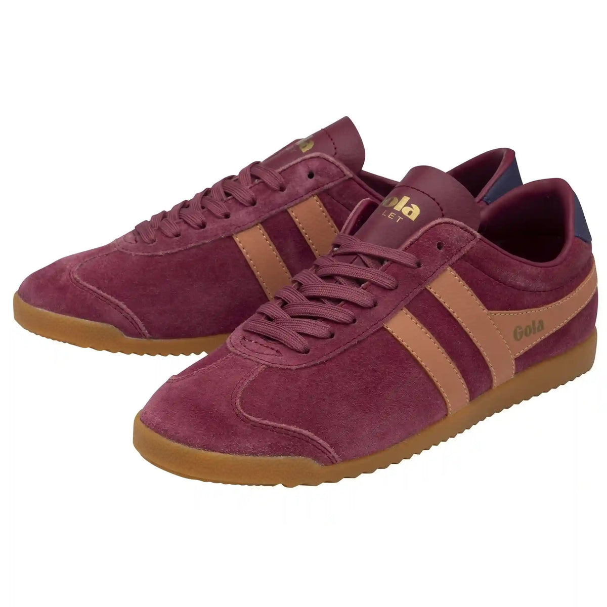 Gola Classics Women's Bullet Suede Sneakers - Cerise/Terracotta/Plum