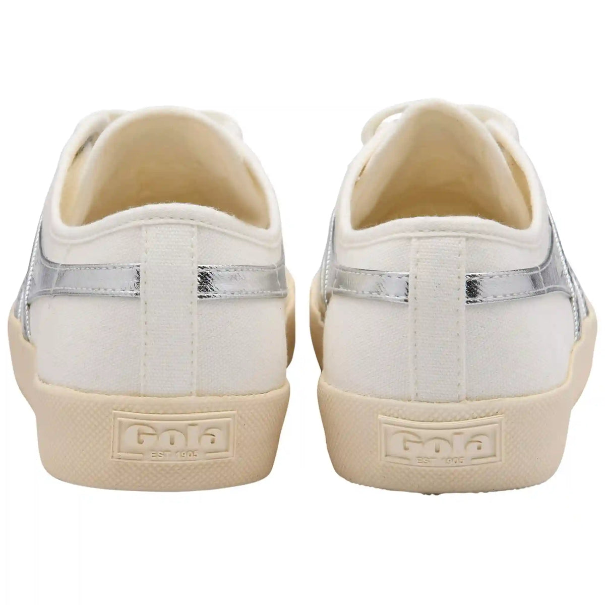 Vegan Gola Classics Women's Coaster - Off White/Silver