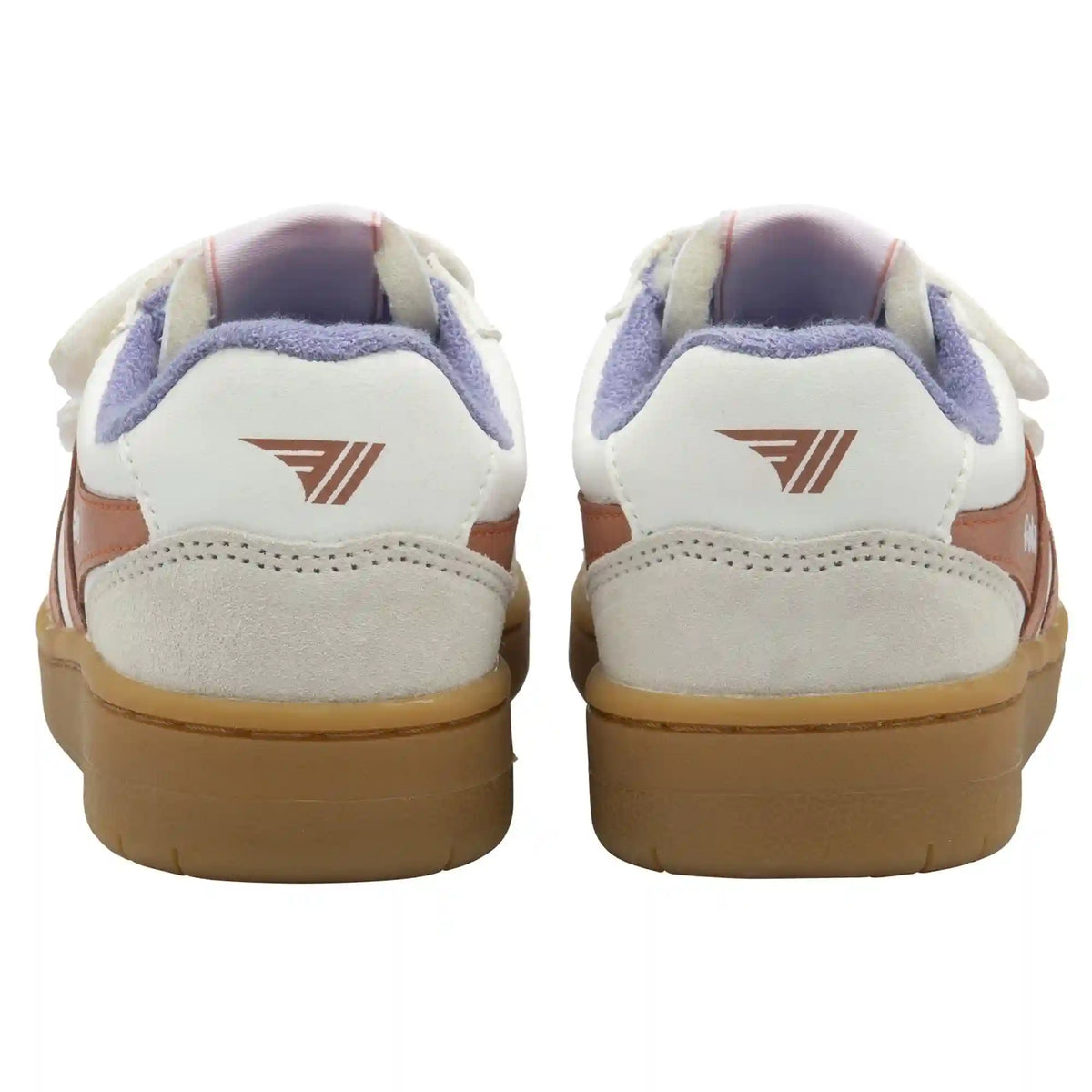 Gola Classics Kids' Eagle Strap Sneakers - White/Terracotta/Wisteria/Gum