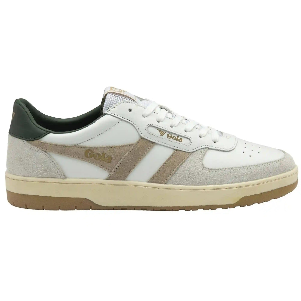 Gola Classics Men's Hawk Sneakers - White/Bone/Dark Khaki