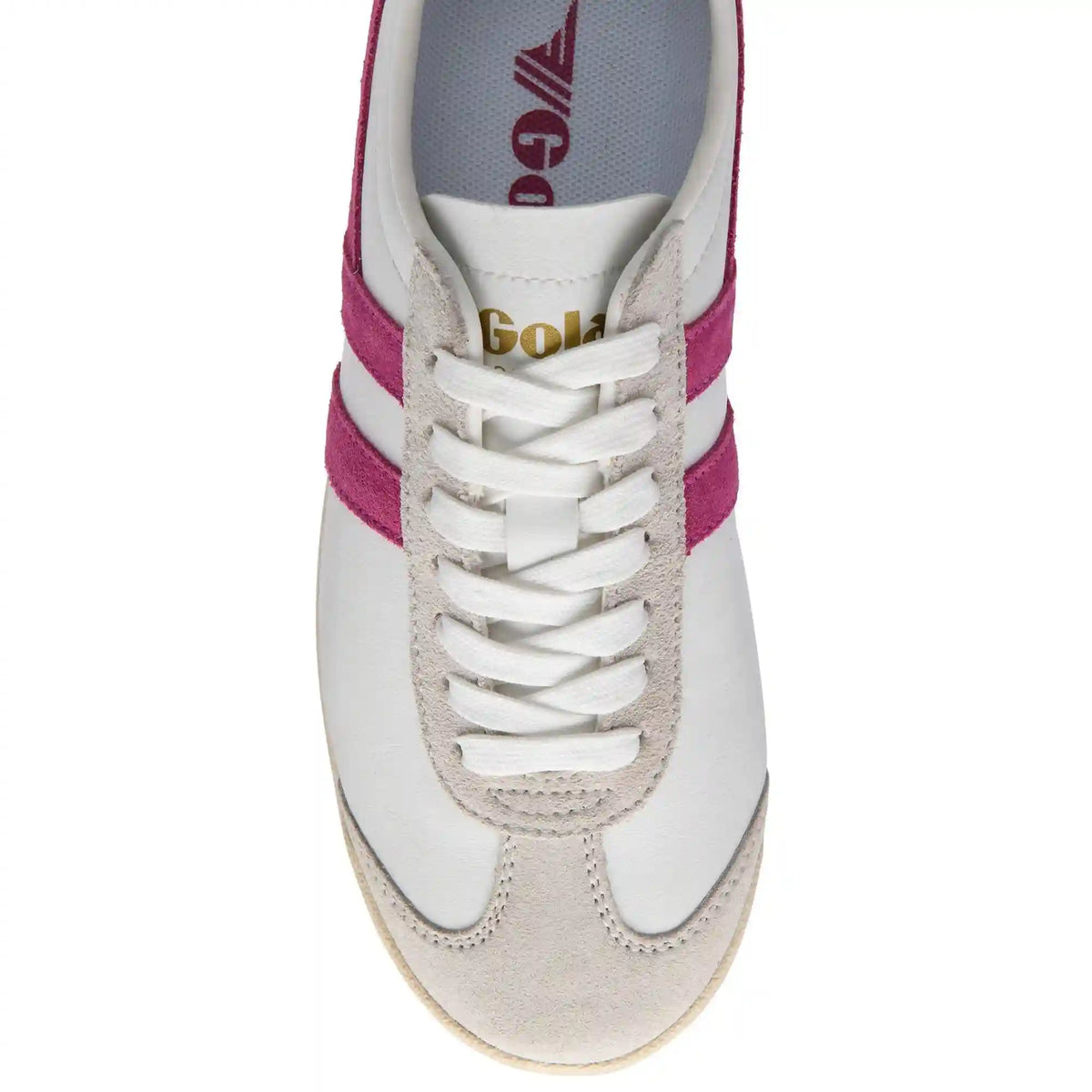 Gola Classics Women's Bullet Pure Sneakers - White/Fuchsia/Garden Green