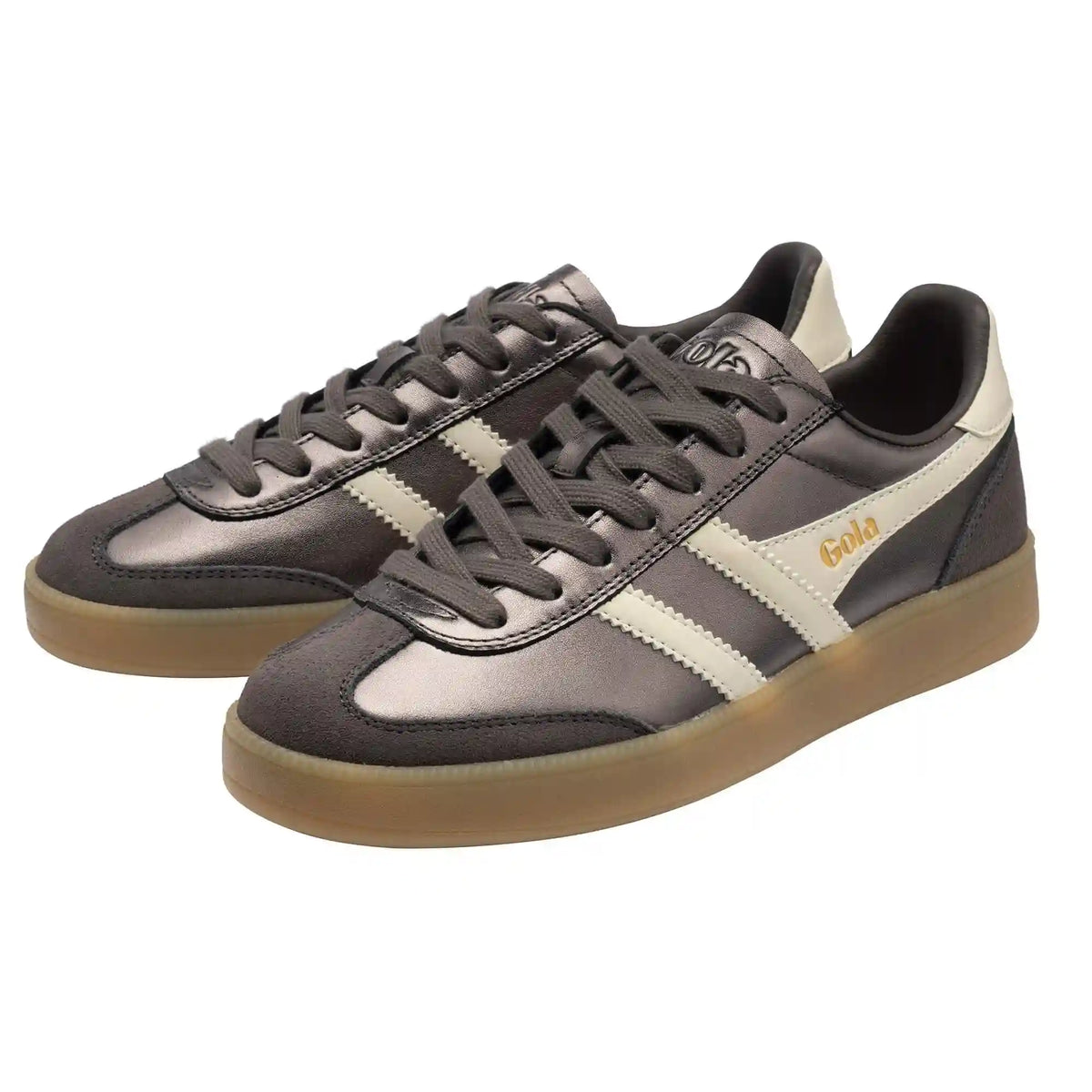 Gola Classics Women's Viper Metallic Sneakers - Pewter/Off White/Gum