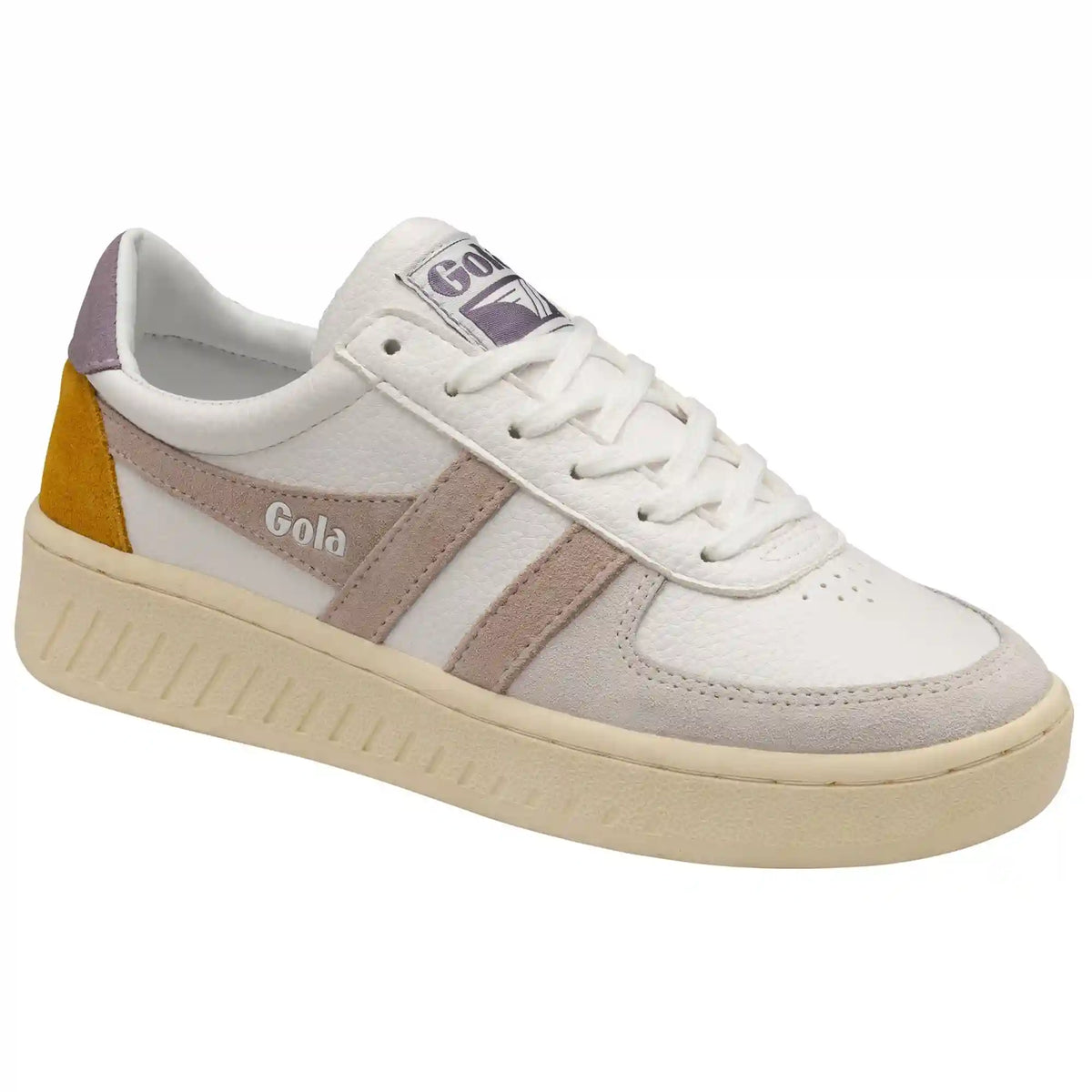 Gola Classics Women's Grandslam Trident Sneakers - White/Blossom/Lily