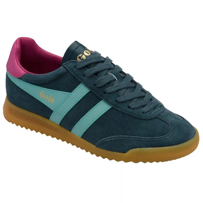 Gola Classics Women's Torpedo Sneakers - Dark Teal/Sea Mist/Fuchsia