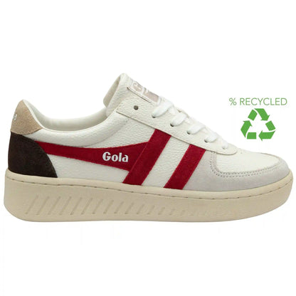 Gola Classics Women's Grandslam Trident Sneakers - White/Lollipop/Bone