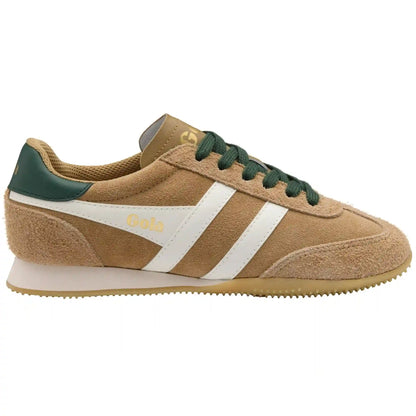 Gola Classics Women's Sprinter Suede Sneakers - Light Caramel/Off White/Evergreen