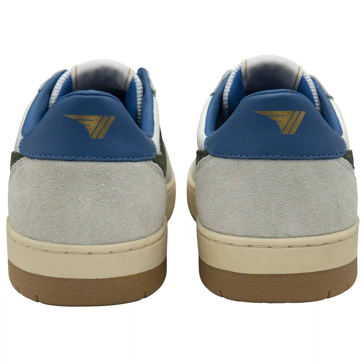 Gola Classics Men's Hawk Sneakers - White/Dark Khaki/Sapphire