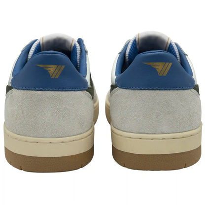 Gola Classics Men's Hawk Sneakers - White/Dark Khaki/Sapphire