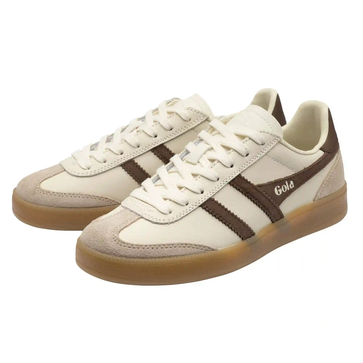 Gola Classics Women's Viper Leather Sneakers - Off White/Bone/Otter/Gum