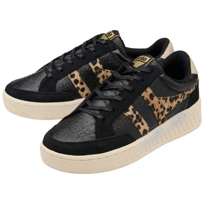 Gola Classics Women's Superslam Blaze II Sneakers - Black/Leopard/Bone