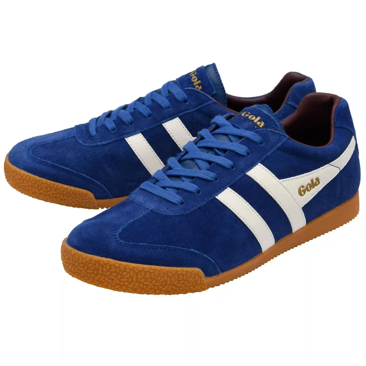 Gola Classics Men's Harrier Suede Sneakers - Deep Blue/Off White/Burgundy