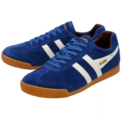 Gola Classics Men's Harrier Suede Sneakers - Deep Blue/Off White/Burgundy